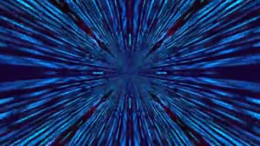 Renkli fraktal desen hareketleriyle soyut bir döngü animasyonu