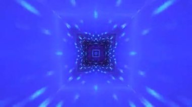 Renkli fraktal desen hareketleriyle soyut bir döngü animasyonu