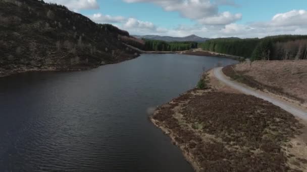 Una Hermosa Toma Del Loch Creige Duibhe South Morar Lochaber — Vídeo de stock