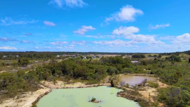 阳光灿烂的夏日 鸟瞰澳大利亚Emmaville美丽的风景 — 图库视频影像