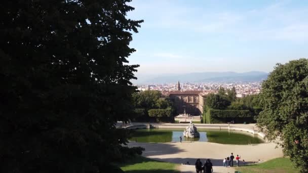 Сади Боболі Історичний Парк Флоренції — стокове відео