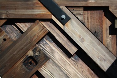 Tahtaların yakın çekimi.