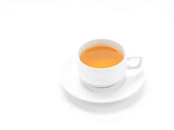 White Cup Tea Isolated White Background — Stock Photo, Image