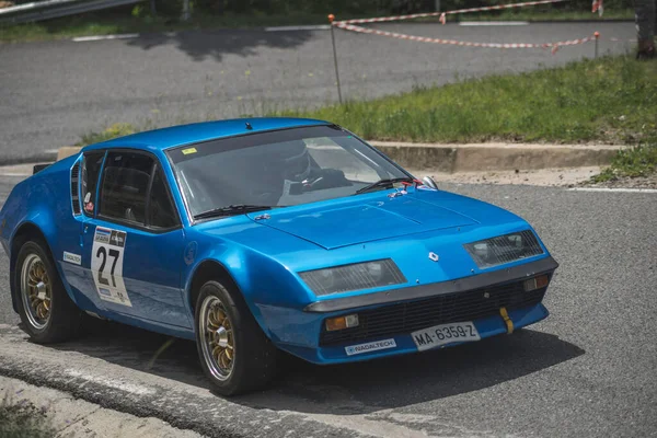 French Car Asphalt Rally Alpine A310 — Stock Photo, Image