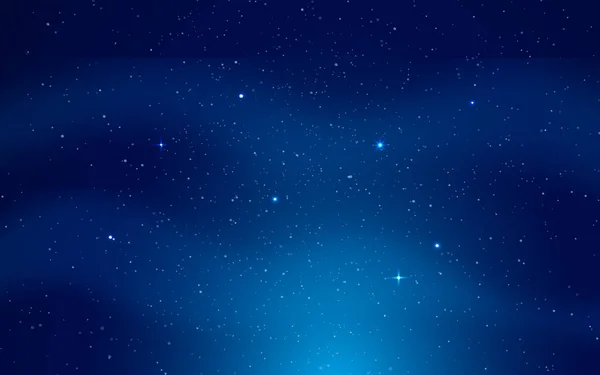 Цифровая Иллюстрация Голубого Звездного Неба — стоковое фото