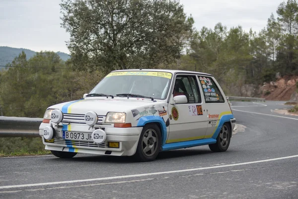 French Sports Utilitary Asphalt Rally Renault Turbo — Stock Photo, Image
