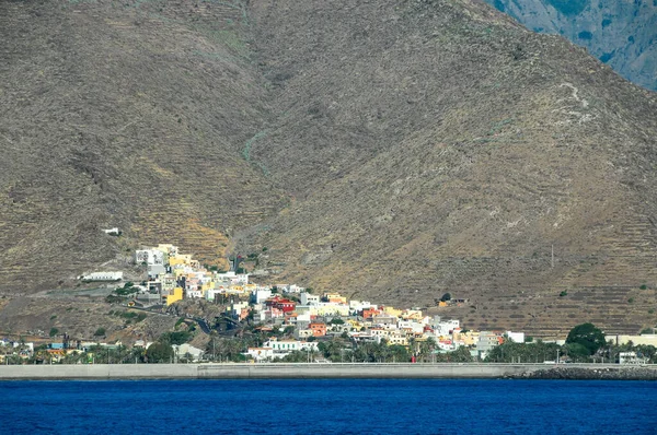 Blick Vom Ozean Auf Die Kanarischen Inseln Gomera — Stockfoto