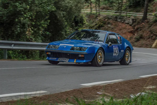 Carro Francês Rali Asfalto Alpino A310 — Fotografia de Stock