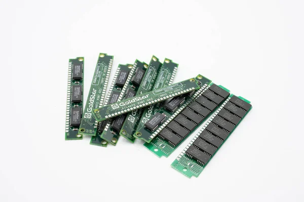 Some Old Computer Ram Memory Modules — Stock Photo, Image