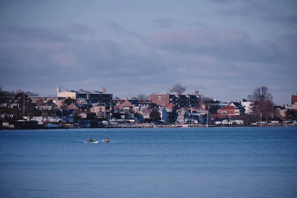 Taarbaek Kopenhag Yakınlarında Kürek Çeken Bir Tekne — Stok fotoğraf