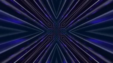 Renkli fraktal desen hareketleriyle soyut bir döngü animasyonu