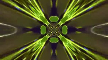 Renkli fraktal desen hareketleriyle soyut bir döngü animasyonu