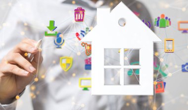 Evde büyük veri ve siber güvenliğe sahip bir nöral ağın üç boyutlu görüntülenmesi