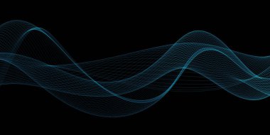 Güzel renk açık lacivert dalga tasarımı