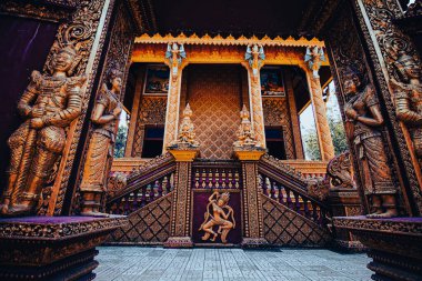 Chua Khmer Phu Ly, Vinh Long, Vietnam 'da bir Khmer Tapınağı.
