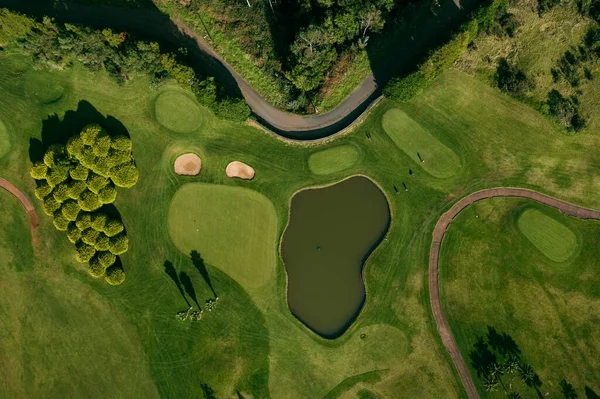 Eine Luftaufnahme Über Den Golfclub Weltklasse Golf Auf Der Bezaubernden — Stockfoto