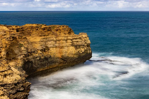 Mesmerizing View Sea Great Ocean Road Victoria Coastline Australia Sunny — Stock Photo, Image