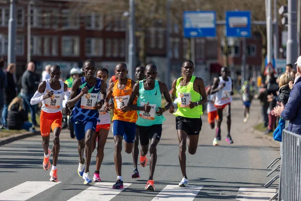 Marathon Rotterdam 2022 Přední Skupina — Stock fotografie