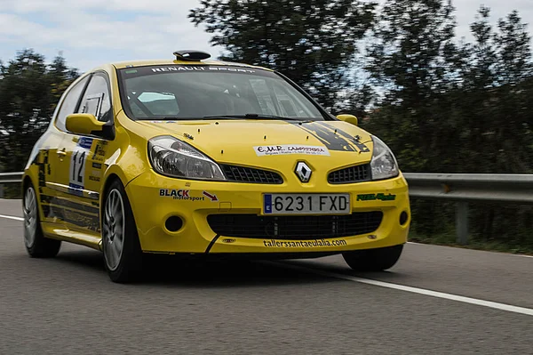 Coche Pequeño Rally Asfalto Renault Clio Sport Fase — Foto de Stock