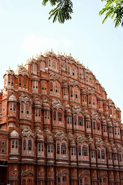 Ein Porträt Des Hawa Mahal Palastes Jaipur Indien — Stockfoto