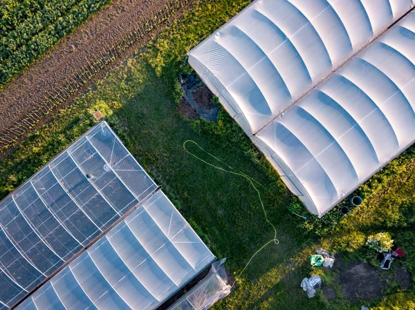 Aerial View Organic Inner City Farm London — Stock Photo, Image