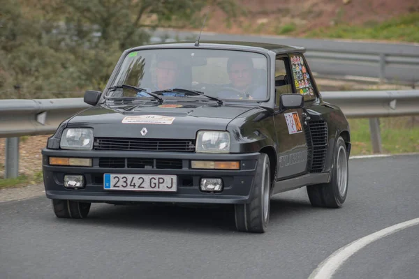 Francouzské Sportovní Využití Asfaltové Rally Renault Turbo — Stock fotografie