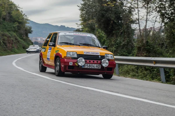 Francouzské Sportovní Využití Asfaltové Rally Renault Turbo — Stock fotografie