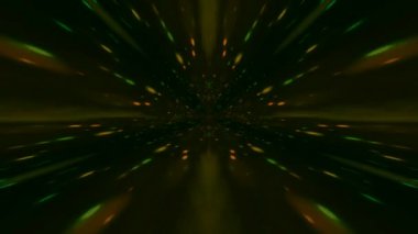 Renkli fraktal desen hareketleriyle soyut bir döngü animasyonu