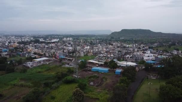 Vídeo Drone Lago Harsul Cidade Aurangabad Índia — Vídeo de Stock