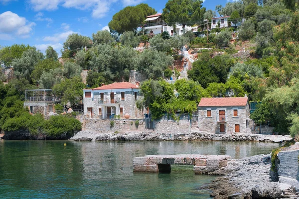 Milina Gran Pueblo Costero Prefectura Magnesia Casas Junto Mar Grecia —  Fotos de Stock