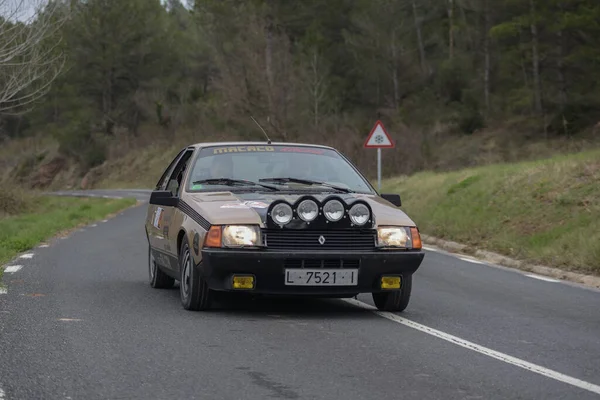 French Sports Car Asphalt Renault Fuego — Stock Photo, Image