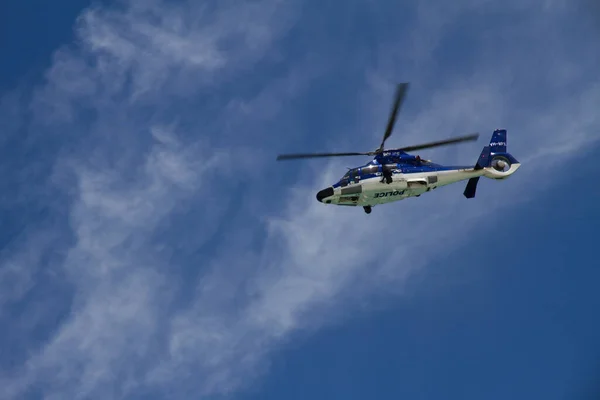 Rendőrségi Helikopter Található Perth Nyugat Ausztrália Ausztrália Floreat Beach Készült — Stock Fotó