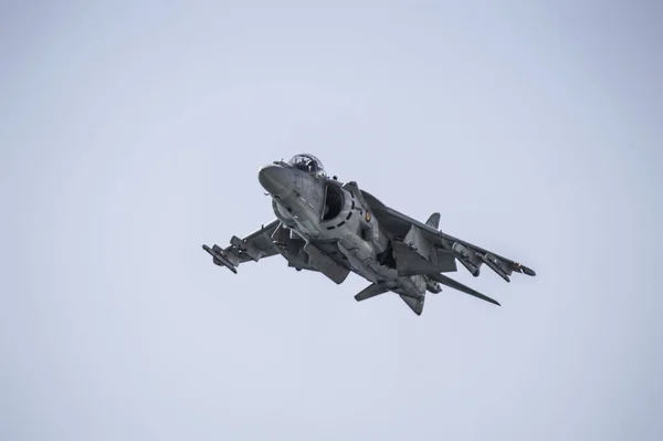 Nízkoúhlý Snímek Mcdonnella Douglase Nyní Boeing Harrier Vzduchu — Stock fotografie
