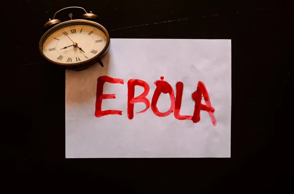 에볼라 텍스트 — 스톡 사진