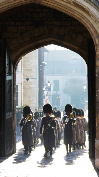 Vertical Shot Guard Windsor Castle London — Stock Photo, Image