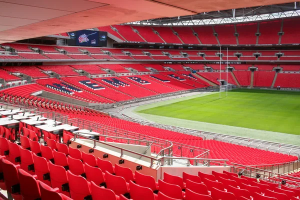 Uma Foto Horizontal Famoso Estádio Wembley Londres Reino Unido — Fotografia de Stock
