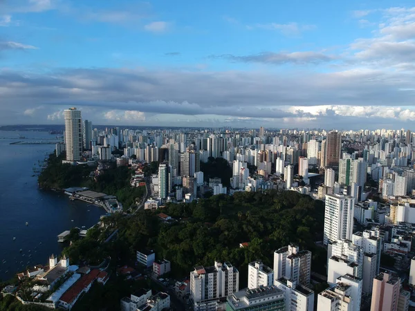 Edifícios São Paulo Sob Lindo Céu Azul Nublado — Fotografia de Stock