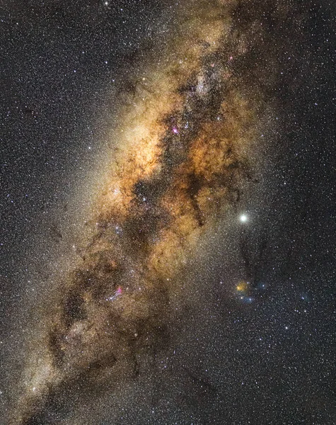 Milkyway Nightsky Stars — стоковое фото