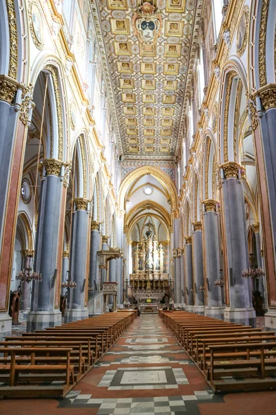 Het Interieur Van Kerk Gewijd Aan Saint Dominic Major Napels — Stockfoto