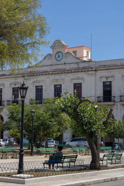 Colpo Verticale Edificio Governativo Matanzas Cuba — Foto Stock