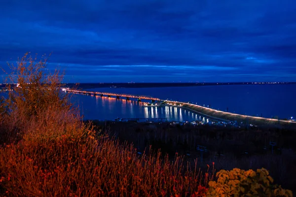 Malowniczy Widok Wybrzeże Nocy — Zdjęcie stockowe
