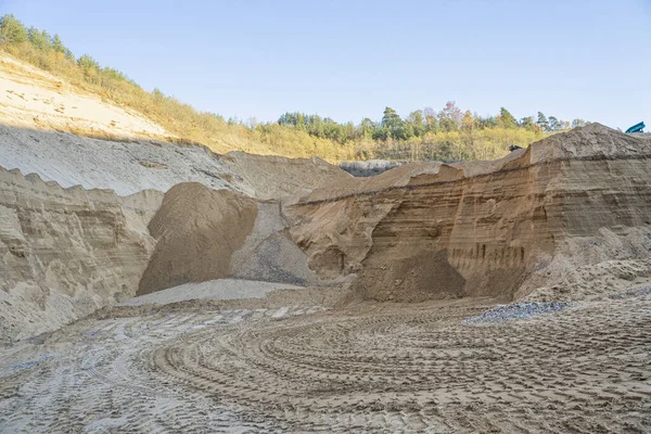 Scenic Shot Rocky Landscape Filled Sand — Stock Photo, Image