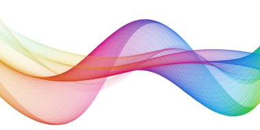 Beautiful Abstract multicolored light waves background