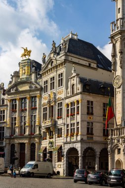 Grand Place tarihi binaları, Brüksel, Belçika, Avrupa