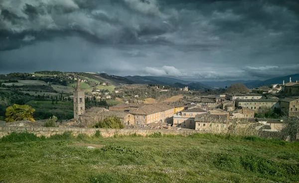 Scenic View Urbino City Italy Gloomy Day — Stock Photo, Image