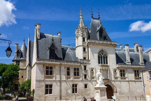 Крупный План Исторического Здания Названием Palais Jacques Coeur Бурже Франция — стоковое фото