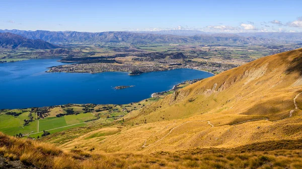 Uma Bela Foto Montanha Roy Peak Nova Zelândia Entre Wanaka — Fotografia de Stock