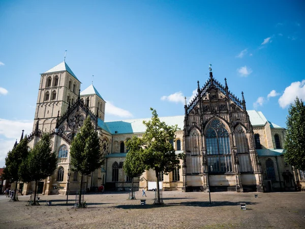 Closeup Ancient Building Munster — Stock Photo, Image