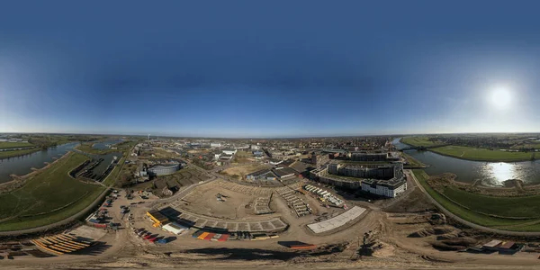 可供Vr地产项目Puur21全面浏览360幅新屋建筑工地全景 — 图库照片