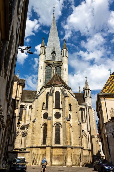 Primer Plano Iglesia Notre Dame Dijon Francia —  Fotos de Stock